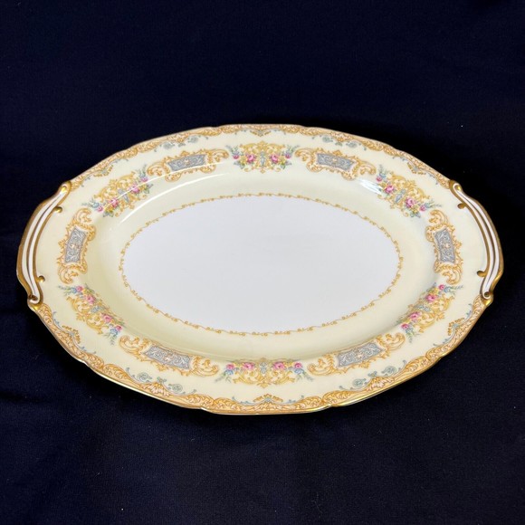 Vtg Noritake Grandeur 13.75" Oval Serving Platter Japan - Picture 7 of 7